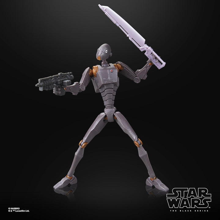 Star Wars Seria Neagră Commander Droid, Star Wars: Războiul Clonelor Premium colecționabil Figura de acțiune (15 Cm) Action figures Naty Shop