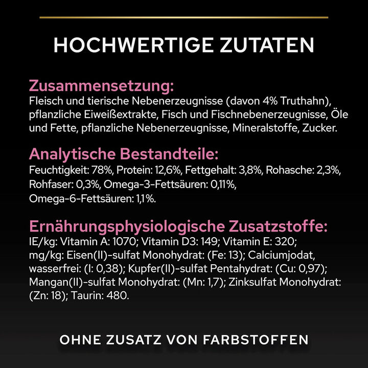 Pro Plan Cat Delicate Nutri Savour Hrană umedă pentru pisici, cu curcan, pachet de 26 (26 X 85 G)