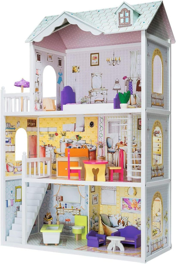 Eichhorn 100002510 lemn, păpușă, casă, vilă, colorat Casute de papusi Naty Shop Titlu implicit