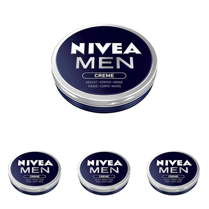 NIVEA MEN Creme, cremă hrănitoare pentru piele cu vitamina E, 150 ml Naty Shop 4 x 75 ml 75 ml