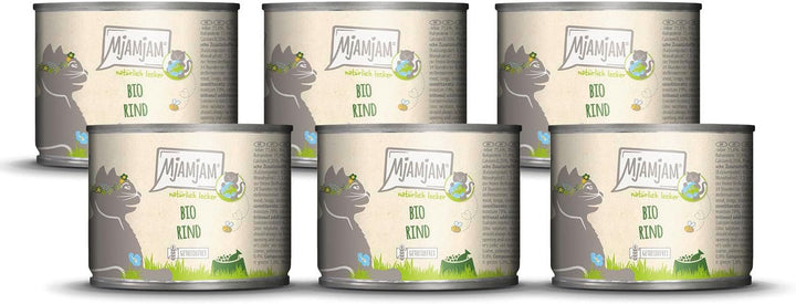 Mjamjam - Hrană umedă premium pentru pisici - Naturally Delicious - The Organic Box, 6-pack (6 X 400G), fără cereale