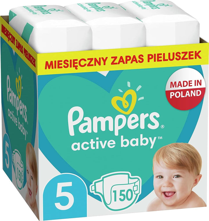Pampers Active-Baby, Marimea 5, 150 buc Mama si Copilul Naty Shop