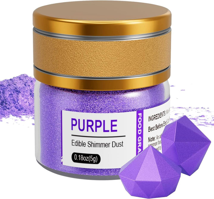 Glitter comestibil, diverse nuante, 5 grame Naty Shop Violet