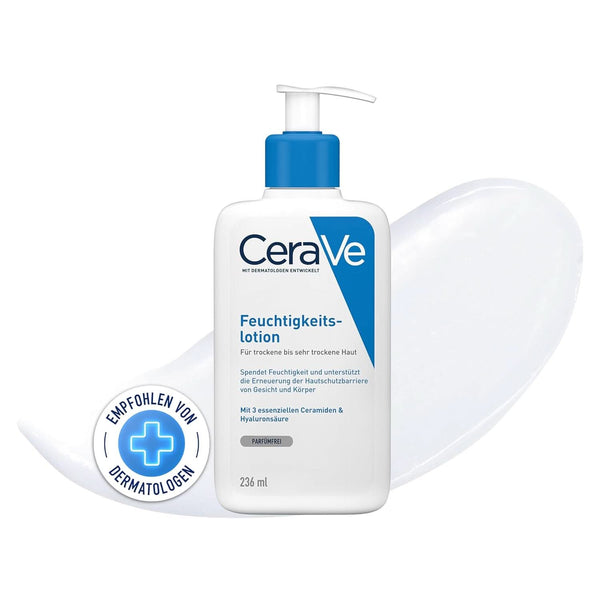 Loțiune de corp Cerave cu pompă dozatoare, potrivită pentru dermatită atopică si piele uscată sau foarte uscată, 236 ml Cosmetice si Infrumusetare Naty Shop