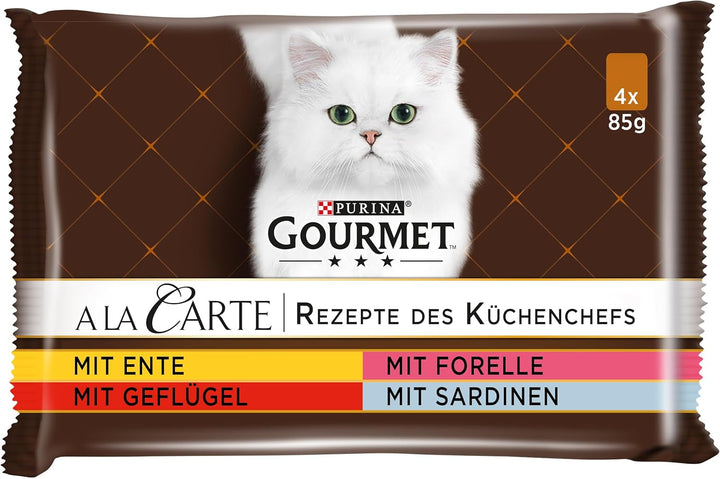 Hrană umedă pentru pisici Gourmet a La Carte, amestec variat, pachet de 60 (60 X 85G)