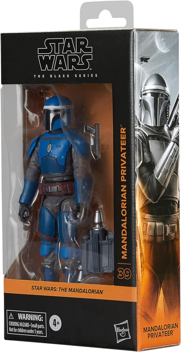 Star Wars Seria Neagră Mandalorian Privateer, Figura de acțiune pentru a colecta Mandalorian, Scala 15 Cm Action figures Naty Shop