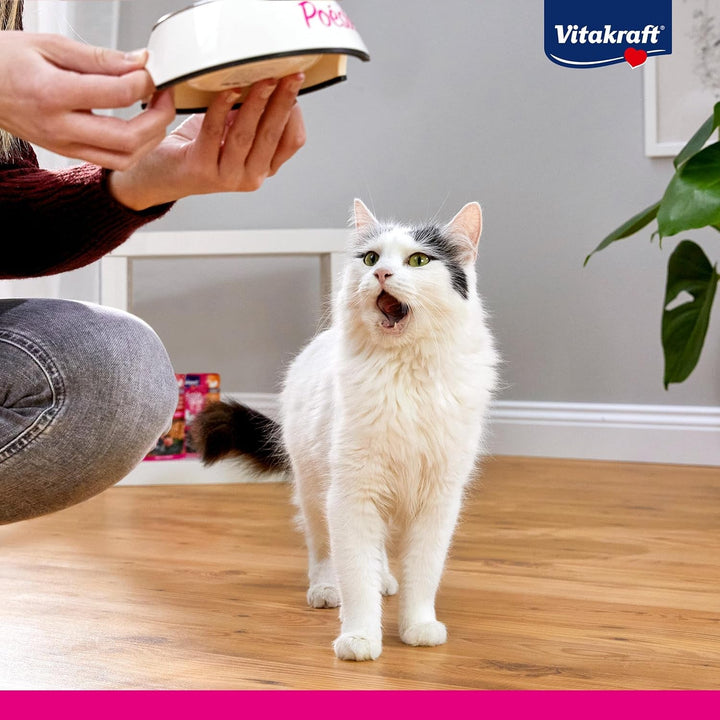 Vitakraft Hrană umedă pentru pisici Poésie Délice, somn cu paste și roșii, în sos, pentru pisici adulte, echilibrată nutrițional, fără zahăr adăugat (15X 85G)