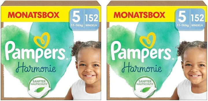 Set Scutece pentru bebelusi Pampers Harmonie marimea 5 (11-16 kg), 304 bucati Mama si Copilul Naty Shop