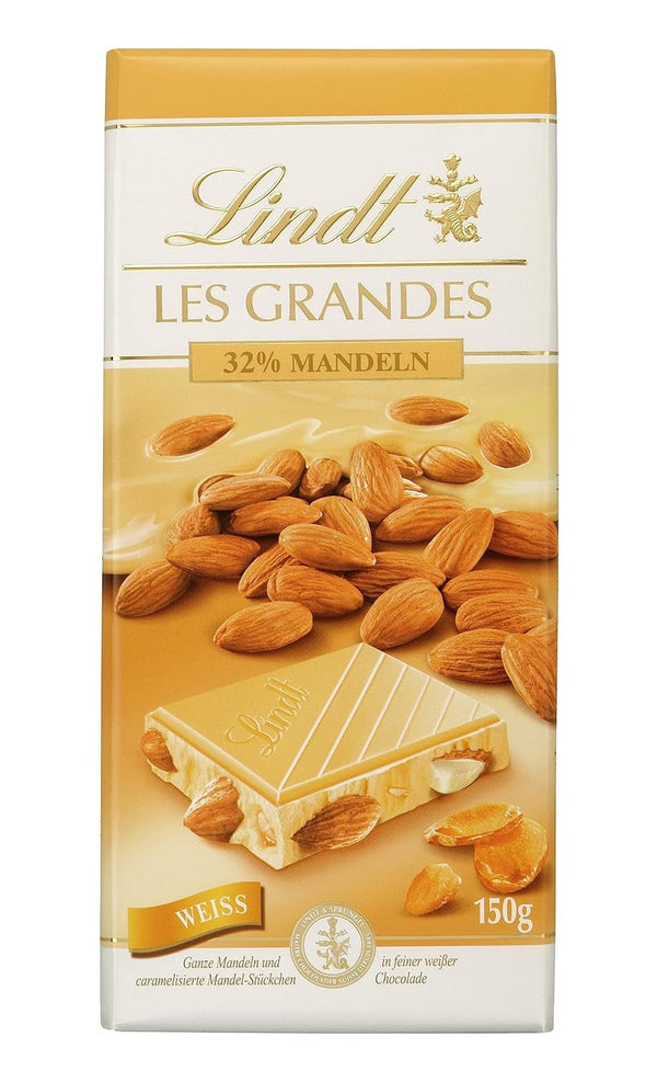 Lindt Chocolate Les Grandes Mandel, 150 grame Bomboane de Ciocolata Naty Shop Default Title