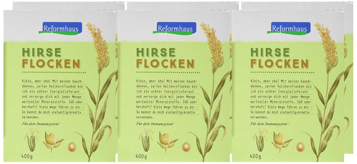 Hirse-Flocken Bio, 6Er Pack (6 X 400 G) Cereale Naty Shop