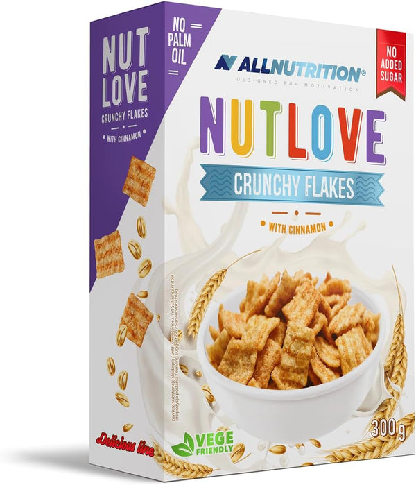 Allnutrition Nutlove Crunchy Flakes with Cinnamon 300G Cereale Naty Shop Default Title