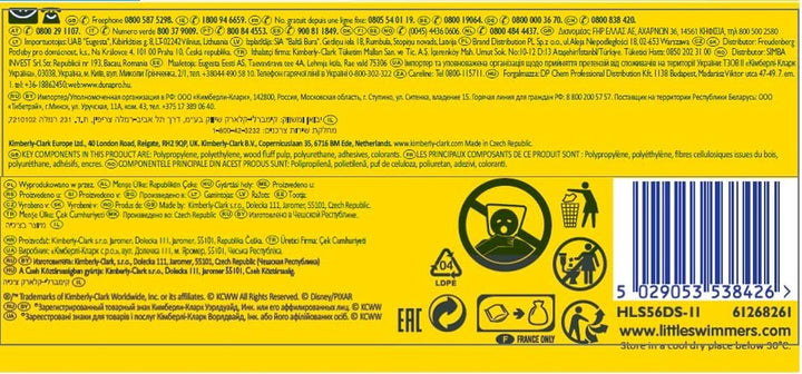 Huggies Little Swimmers Scutece de baie de unică folosință pentru bebeluși și copii, mărimea 5-6 (12-18 kg), 11 scutece de baie, unisex Mama si Copilul Naty Shop