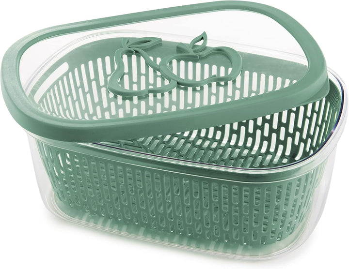 Fierăstrău pentru păstrarea aromei fructelor, plastic, verde, 4 LT - dreptunghiular Cutii depozitare alimente Naty Shop Verde 4 Lt - Rectangular