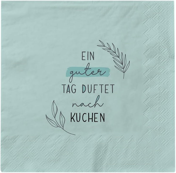 Șervețele Graphic Workshop cu dicton mare | 20 bucăți | 16,5 X 16,5 Cm | Colorat | O zi bună