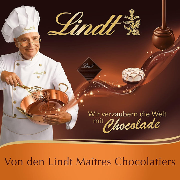 Lindt Schokolade - GLASUR Vollmilch | 10 X 200 G | Vollmilch Glasur Für Einen Feinen Überzug Bei Kuchen, Torten, Gebäck Oder Eis | GLASUR | Backen | Schokoladengeschenk Glazuri si Decor Naty Shop