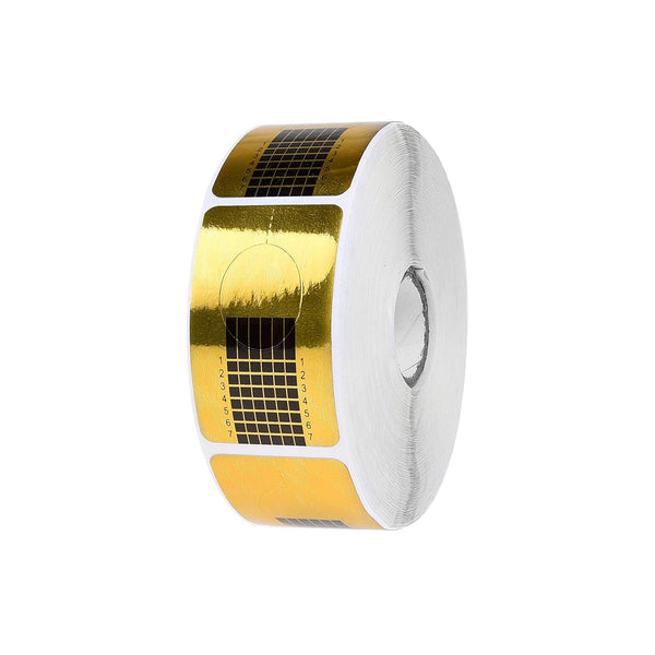 500 buc. Autocolante cu instrucțiuni pentru extensii de unghii dreptunghiulare - modelator francez pentru unghii - pentru extensii de unghii acrilice, gel UV, gel poliuretanic - utilizate de tehnicieni unghii, specialiști în unghii, profesioniști