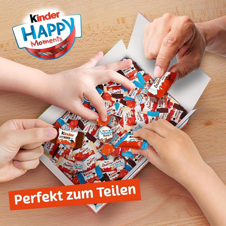 Kinder Happy Moments Mini Mix – Mischung Aus Spezialitäten Von Kinder – 5 Verschiedene Sorten – 1 X 1039 G Großpackung Schokolade Naty Shop