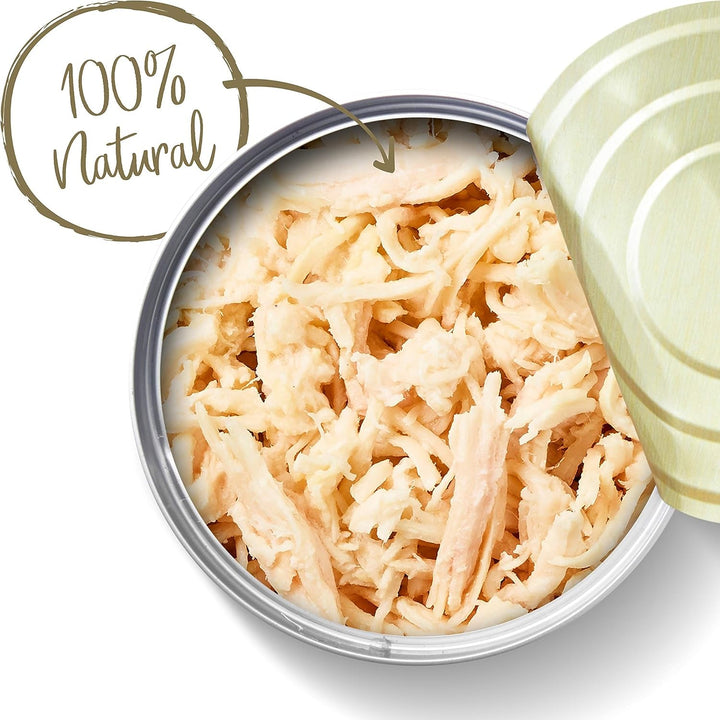 Pachet de hrană umedă pentru pisici Applaws Premium Natural, Pui în bulion 70 G Tin (Pachet 24 X 70 G) +Fillet de ton cu creveți în bulion 70 G Tin (Pachet 24 X 70 G)