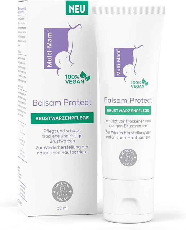 Multi-Mam Balsam Protect Beruhigt Und Schützt Trockene Und Rissige Brustwarzen Während Und Vor Der Stillzeit, Brustwarzencreme Stillen, 30 Ml Tube Accesorii Hrana si Alaptare Bebe Naty Shop