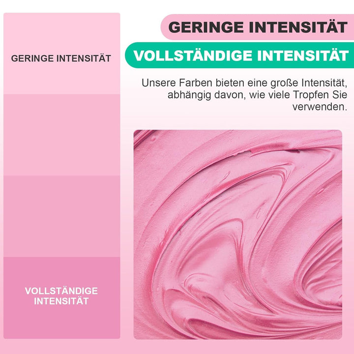 Amestec de uleiuri, colorant alimentar roz pe bază de ulei, foarte concentrat, pentru ciocolată, fondant, fursecuri, copt tort, macaroane, decorare tort DIY, toppinguri pentru aluat - 20ml