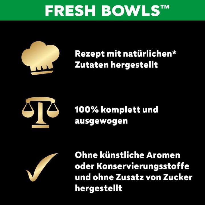 Bol cu rață, morcov, carne de vită, orez și pasăre în sos 2 X 5 X 85 G