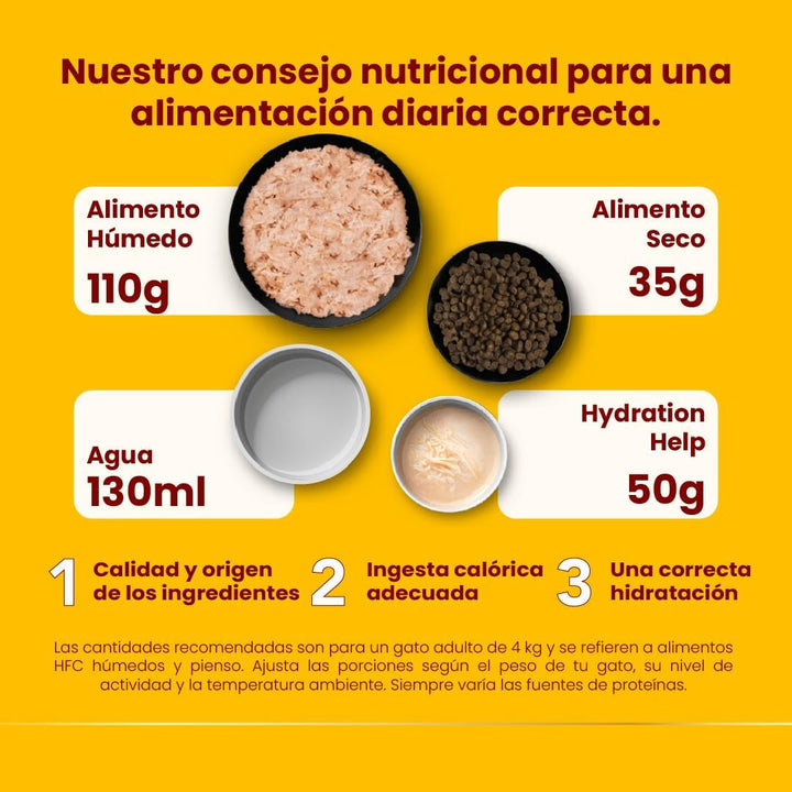 Almo Nature HFC Hydration Help Hrană umedă pentru pisici - bulion de sardine cu sardine - grad uman, fără gluten, monoproteină, 50 G, 24 bucăți, 1,2 kg