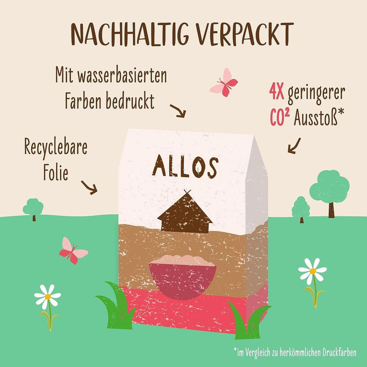 Allos Porridge de smochine și zmeură neîndulcit, Set 6 x 500 grame Cereale Naty Shop