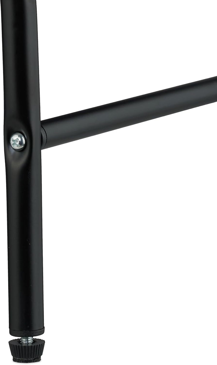 Hamac Relaxdays pentru pisici, scaun suspendat, supraînălțat, ÎxlxA: 27x45x45 cm, pat pentru pisici cu suport, gri/negru