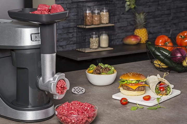 Robot de bucătărie Krups KA631D Master Perfect Gourmet | 1100 wați | 8 viteze | Bol din oțel inoxidabil de 4,6 litri | 5 accesorii: set de coacere, bol flexibil, unitate de mărunțire | oțel inoxidabil periat Mama si Copilul Naty Shop