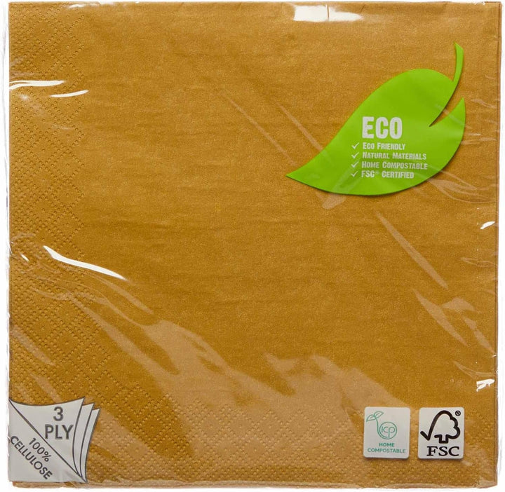 Amscan 9915402-214 Șervețele de aur