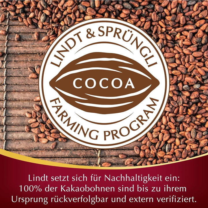 Lindt Chocolate LINDOR Double Chocolate Balls, Promoție | Pungă de 137 G Bomboane de Ciocolata Naty Shop