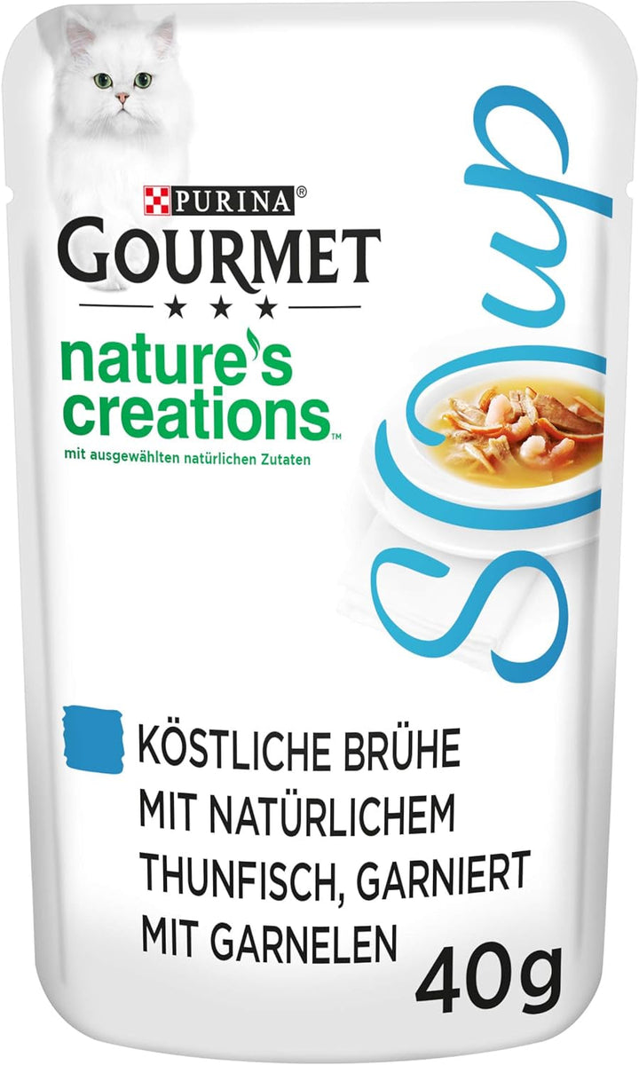 Supă Gourmet Crystal pentru pisici cu pui natural, 32Pack (32 X 40G)