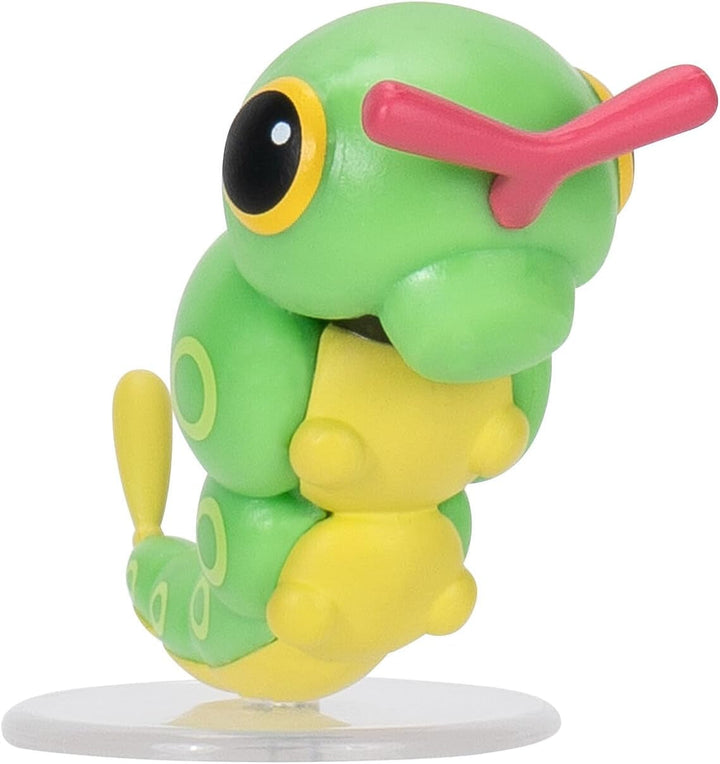 Pokémon PKW3892 - Set de figuri de luptă - Raupy, Wuffels, Elektek, Set oficial de figuri Action figures Naty Shop