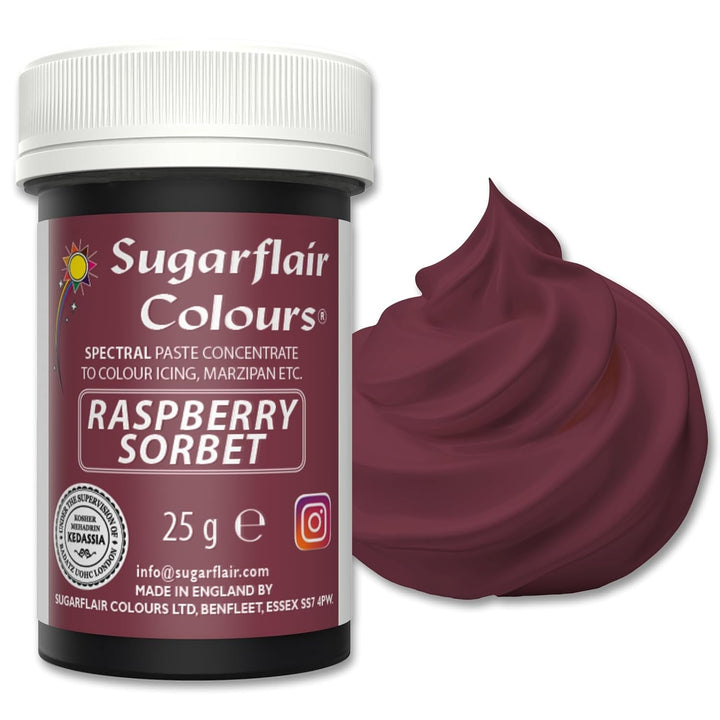 Pastă de colorant alimentar Sugarflair Grafit, colorant alimentar spectral concentrat pentru cremă de unt, pastă de zahăr, glazură, mixuri pentru prăjituri, macarons și multe altele! - 25g