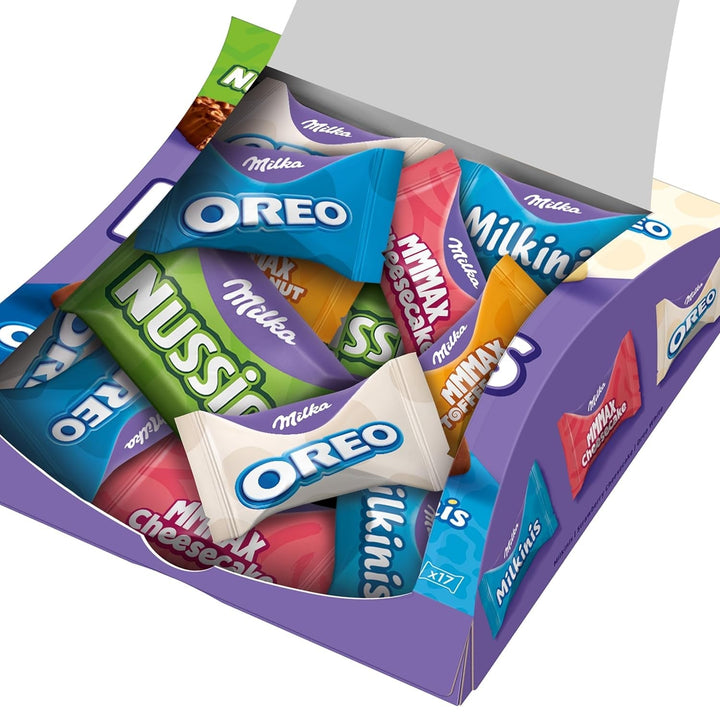 Amestec de praline de ciocolată, Milka Favourites, 158 grame Bomboane de Ciocolata Naty Shop