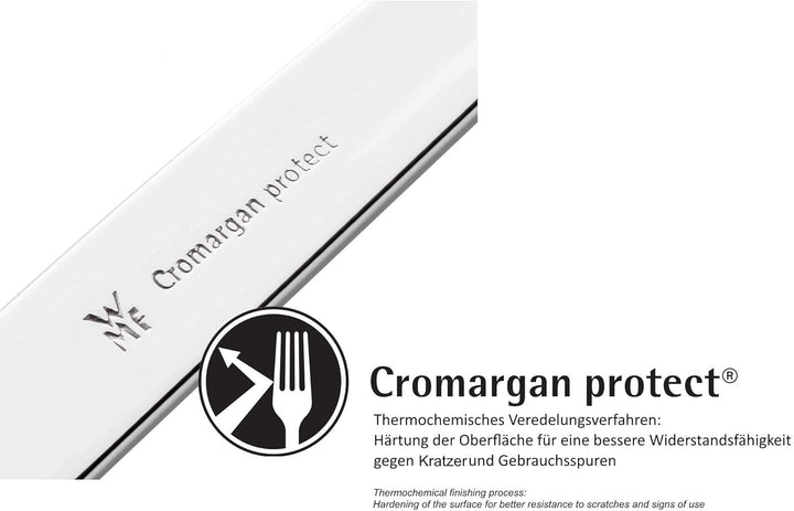 WMF Corvo Besteck Set 12 Personen, 66 Teilig, 60 Teile Mit Servierbesteck, Hohlheftmesser, Cromargan Protect Mattiert, Kratzbeständig, Spülmaschinenfest Bucatarie Naty Shop