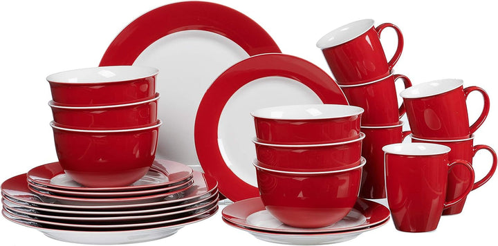 Ritzenhoff & Breker Kombiset Doppio, 24-Teilig, Grau Seturi vesela masa Naty Shop Rot Kombiset