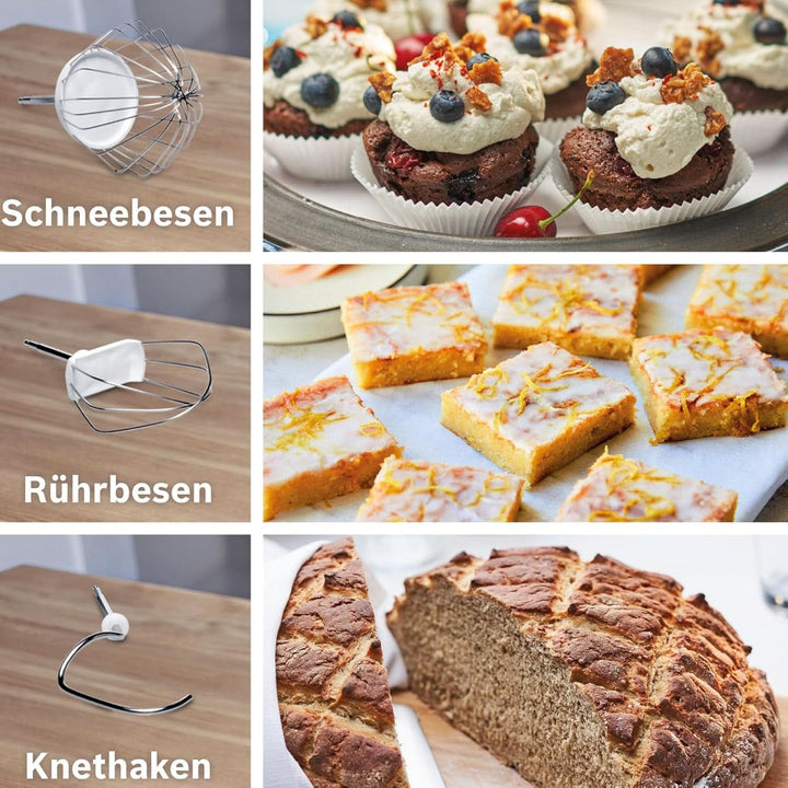 Robot de bucătărie Bosch Seria 2 MUMS2EB01, bol din oțel inoxidabil 3,8 L, 700 W Mama si Copilul Naty Shop