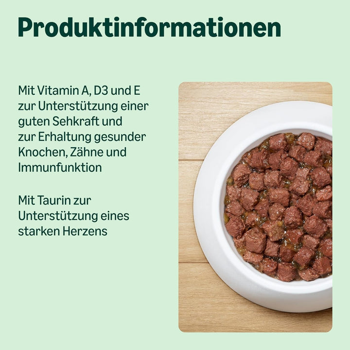 By Amazon hrană pentru pisici, umedă, fără cereale, conservă, bucăți de pui în jeleu, 12 X 405 G