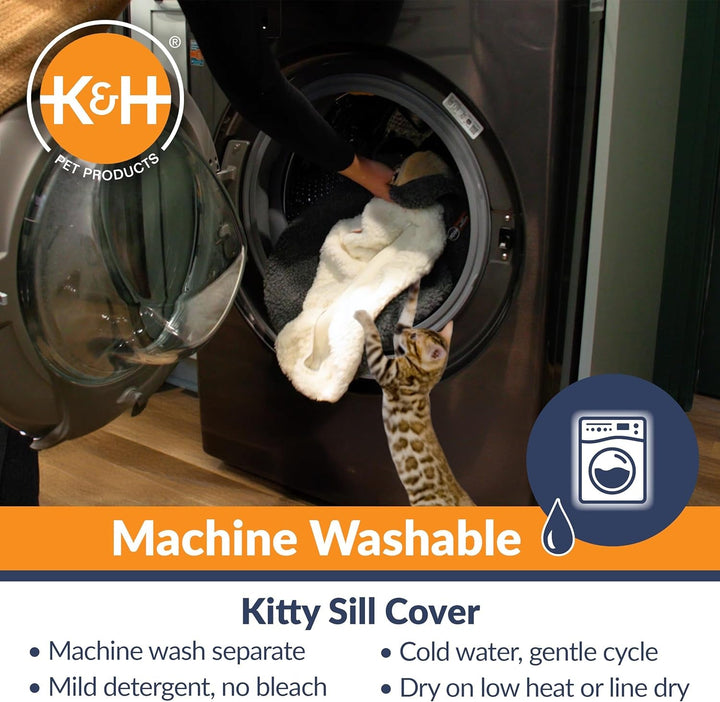 Pervaz pentru pisici PET Products, fleece, neîncălzit, 35,6 x 61 cm