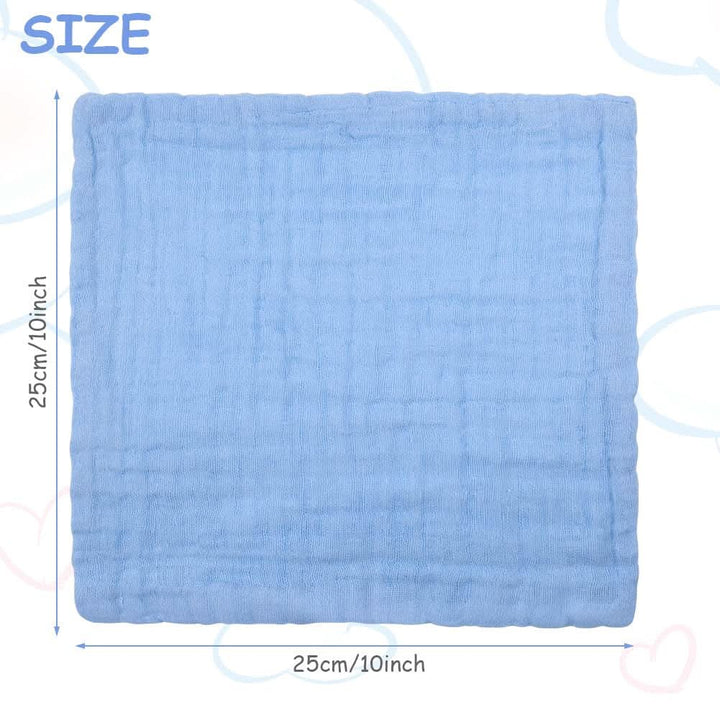Prosoape de muselină pentru bebeluși, pachet de 8 prosoape din bumbac organic, absorbante, 25 x 25 cm Mama si Copilul Naty Shop
