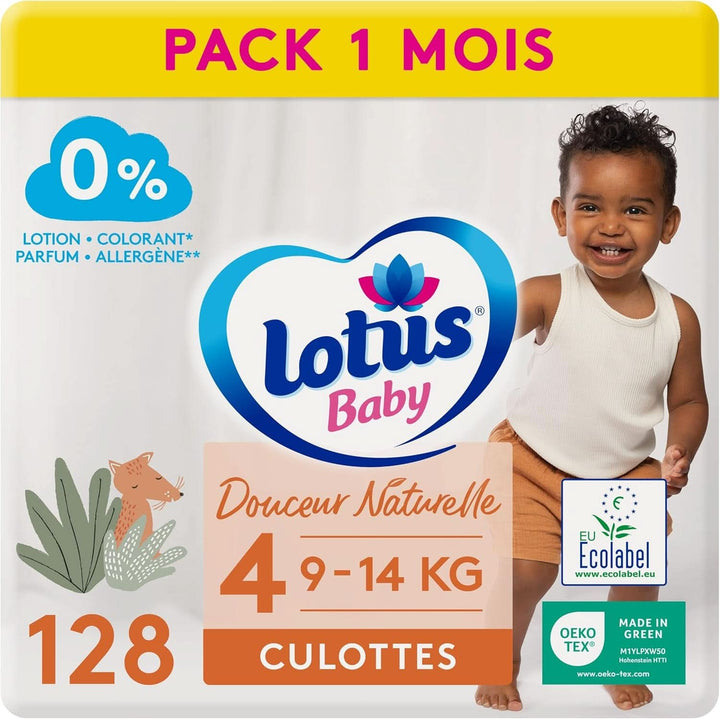 Lotus Baby Douceur Naturelle – scutece, marimi diverse, pachet 1 lună Mama si Copilul Naty Shop 4 (128 buc)