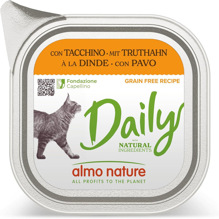 Almo Nature Daily Cat Food With Chicken And Beef Hrană completă pentru pisici adulte, hrană umedă- 30Pack (30 X 70 G)