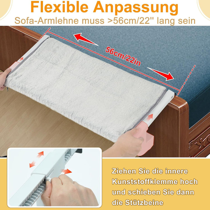 GUUSII HOME Șezlong pentru pisici, hamac pentru balcon și fereastră, pentru încălzirea radiatorului, 56 * 34,5 cm, hamac pentru pisică, șezlong pentru pisică, scaune pentru fereastră, pat pentru pisică, pervaz, șezlong pentru fereastră (S)