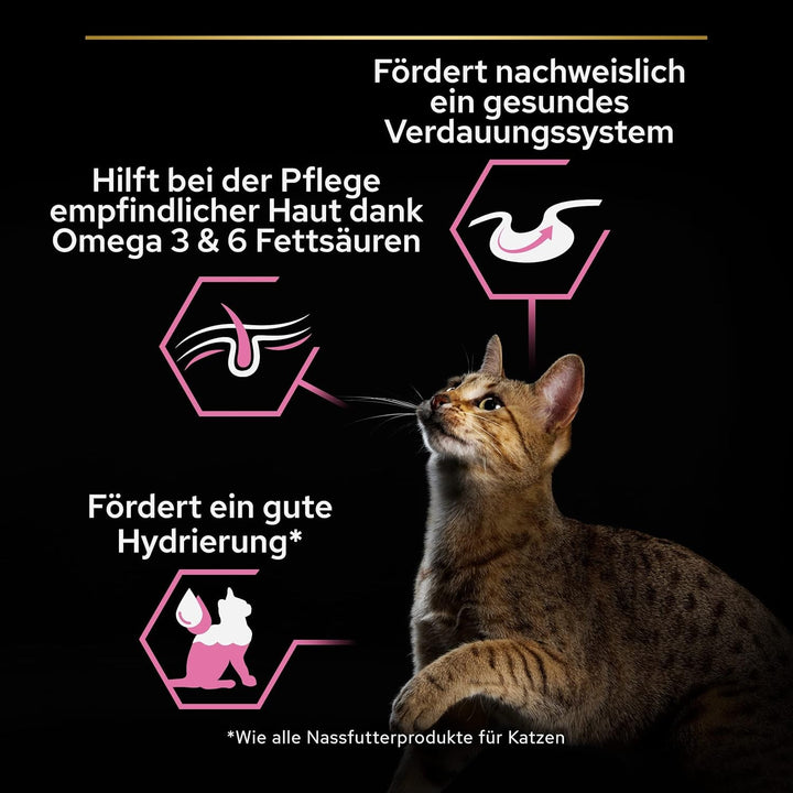 Pro Plan Cat Delicate Nutri Savour Hrană umedă pentru pisici, cu curcan, pachet de 26 (26 X 85 G)