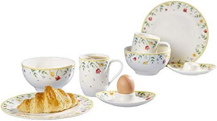 Villeroy & Boch – Spring Awakening Frühstücksset Für 2 Personen, 6 Teilig, Ostergeschirr Set Frühstück, Ostern, Kaffeeservice, Geschirr Frühling, Porzellan Seturi vesela masa Naty Shop Breakfast For Two, 8Tlg.