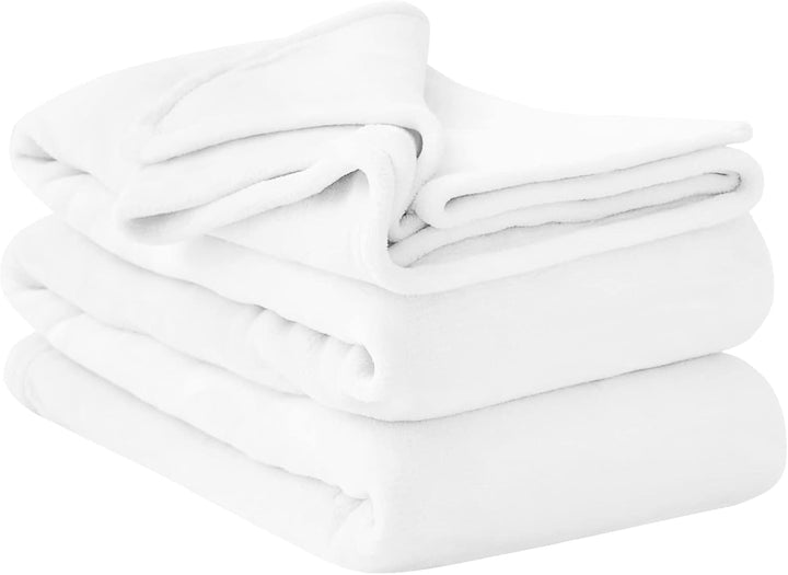 Aisbo Cuddly Blanket Fluffy Blanket Grey - Fleece Blanket 150X200 Cm XL Warm Sofa Blanket, Cosy Living Blanket Light Grey Soft As Living Room Blanket Couch Blanket For Winter Paturi si Cuverturi Besuche den Aisbo-Store Alb 230 X 270 Cm