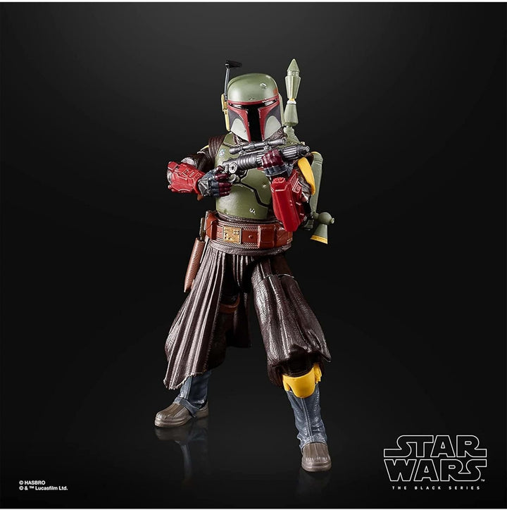 Star Wars Hasbro Seria Neagră Boba Fett (Camera Tronului): Cartea lui Boba Fett Figura de colecție, pentru copii 4+ ani, Multi, 15 cm înălțime Action figures Naty Shop