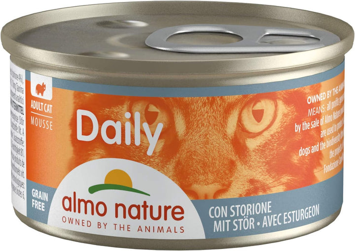 Almo Nature Daily Wet Food pentru pisici adulte Mousse cu somon - conservă 24X85 G