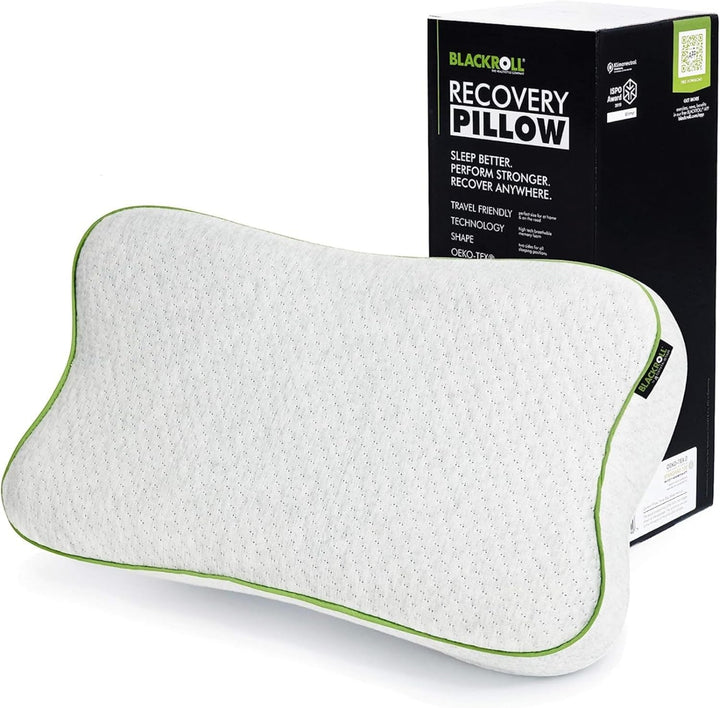 BLACKROLL® Recovery Pillow Set Jersey, Orthopädisches HWS Nackenkissen Aus Memory-Foam - Made in Germany Perne ortopedice cervicale Naty Shop Hellgrau